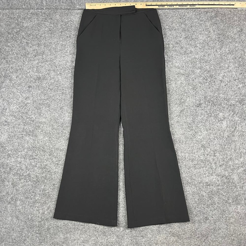 Express Editor Pants Womens Size 2R Black Wide Leg Dress Stretch Career